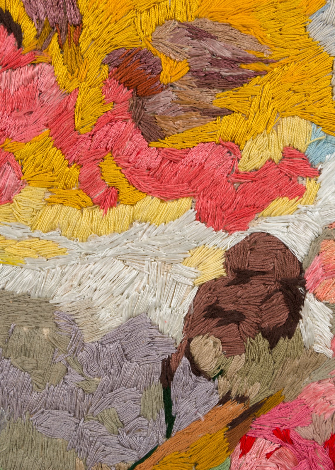 detail of abstracted needle point