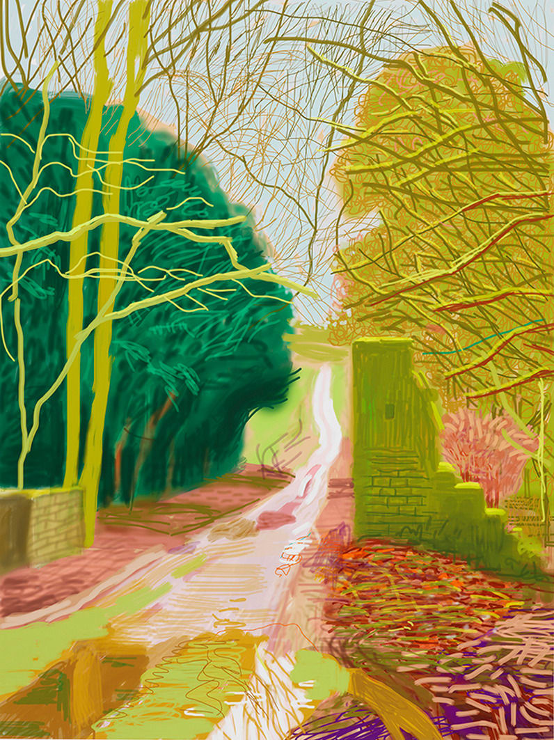 HOCKNEY DAVID, THE ARRIVAL OF SPRING IN WOLDGATE, EAST YORKSHIRE IN 2011 (TWENTY ELEVEN) - 29 JANUARY, 2011
