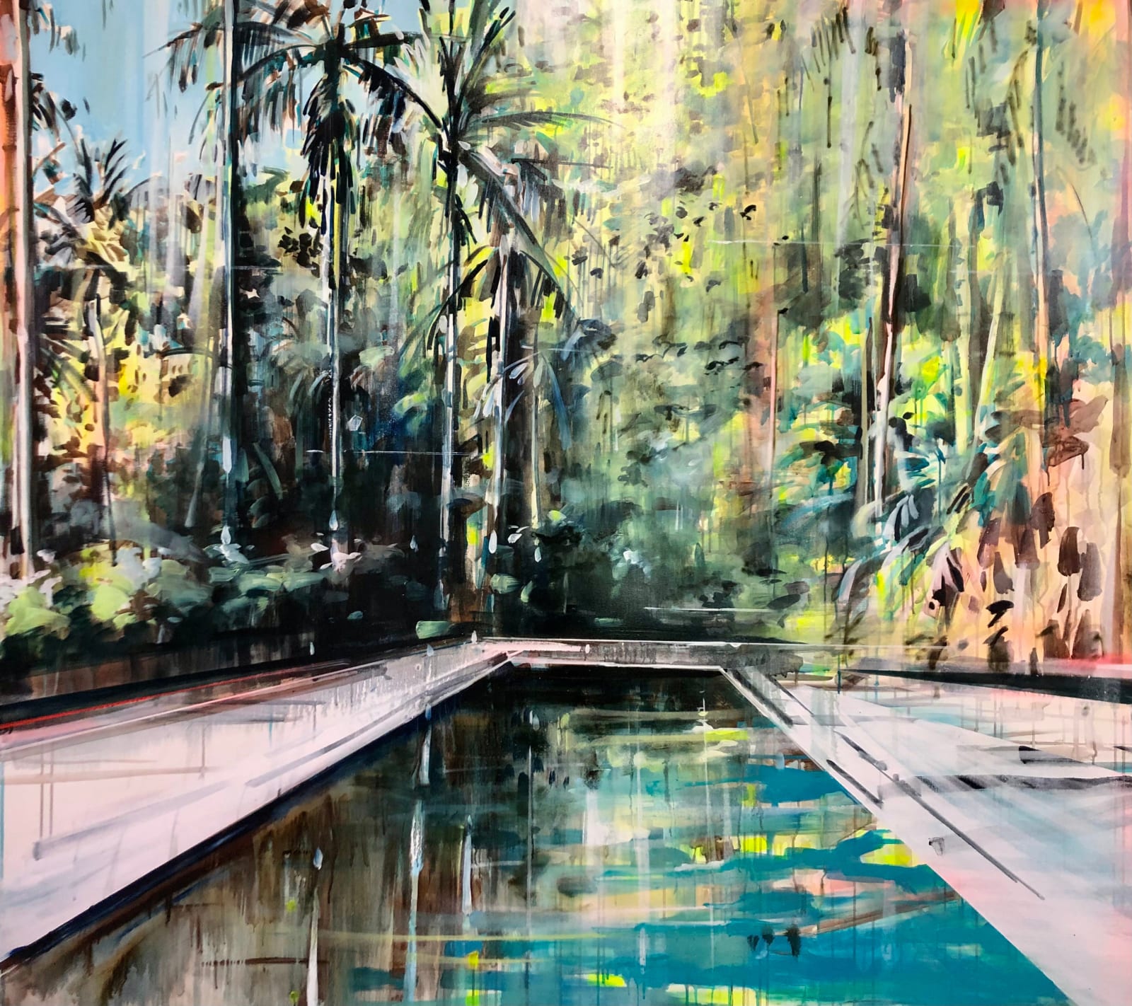 Anthony Garratt, Palm Pool, 2023