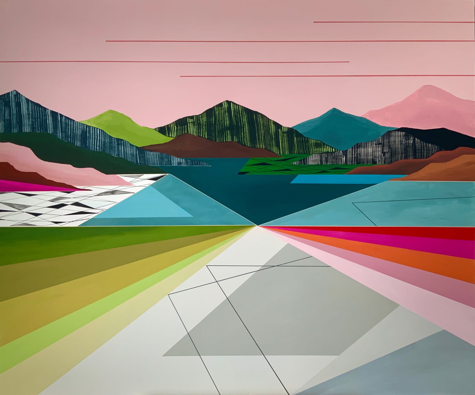 Chowwai Cheung, Mountain Peaks I, 2026