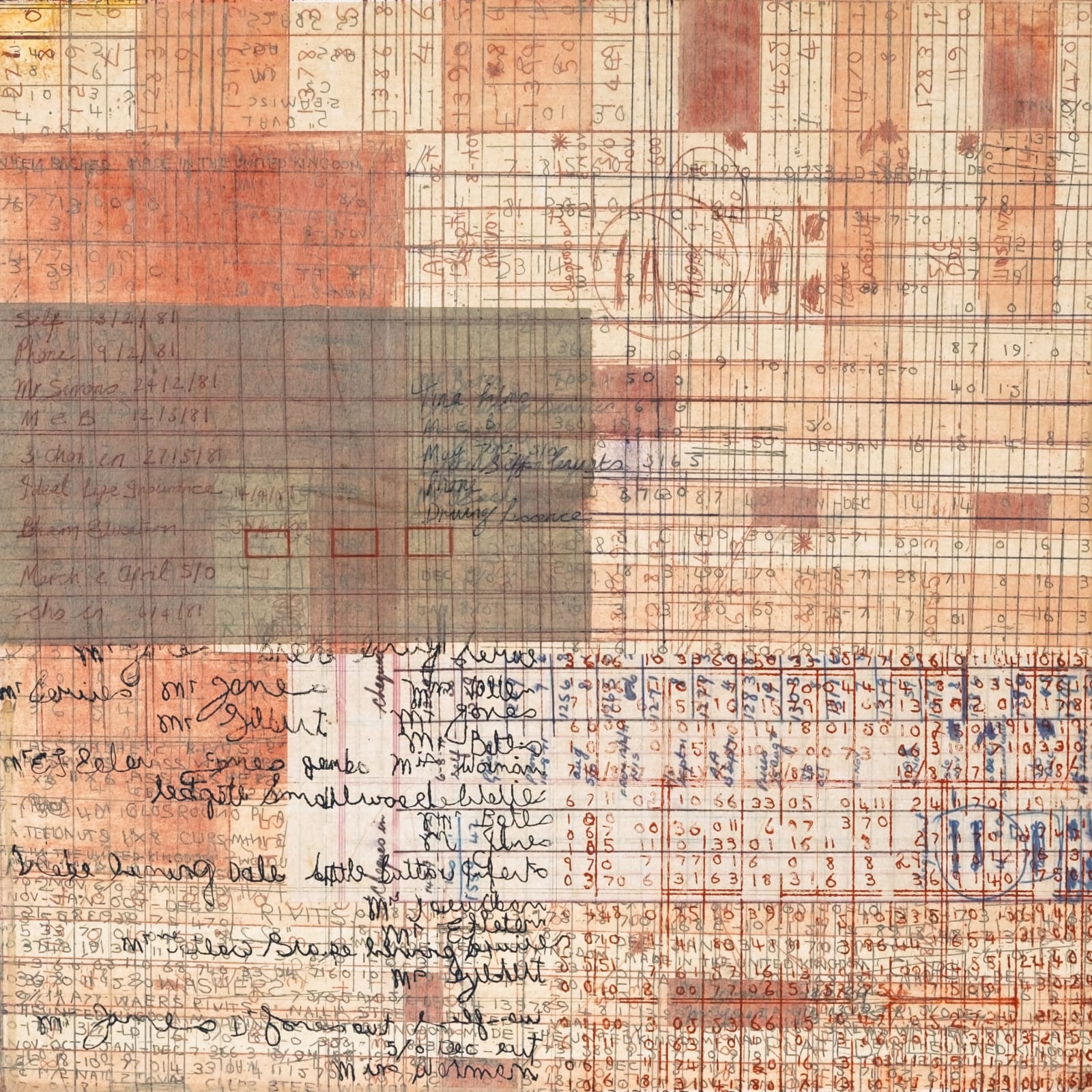 Paulette Bansal, Ledger (Red Green)