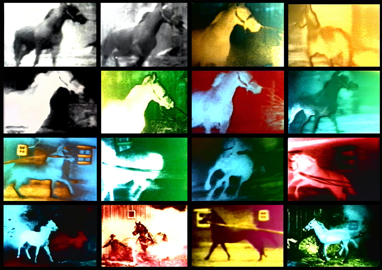 Malcolm Le Grice, Berlin Horse Assemblage (Film Still), 2024