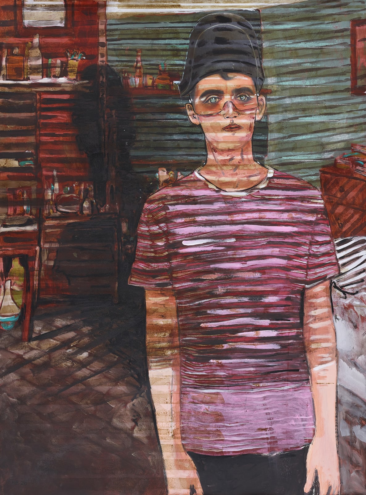 Hernan Bas, Blind (Napoleon), 2020