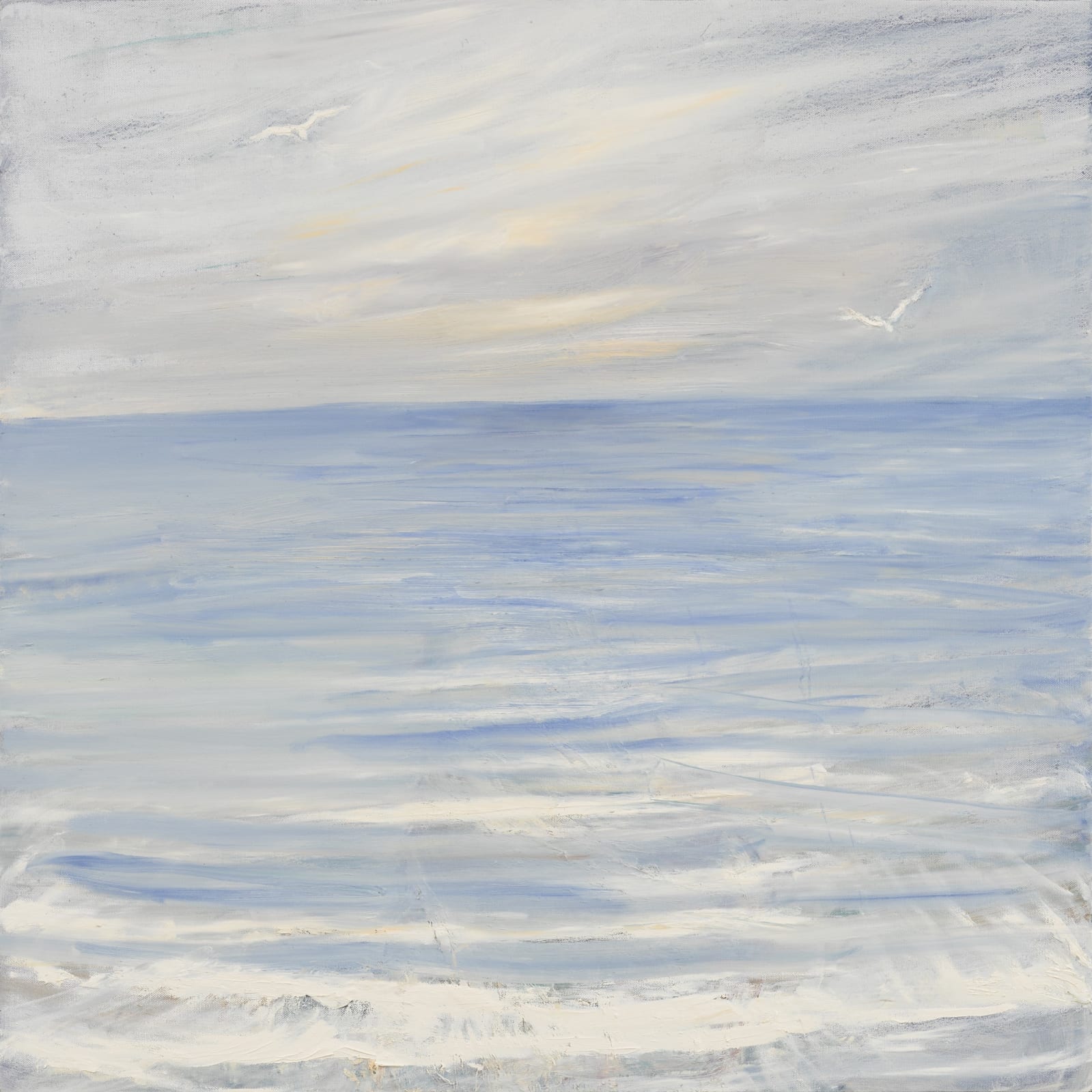 Celia Paul, Gulls Flying over the Sea, 2024