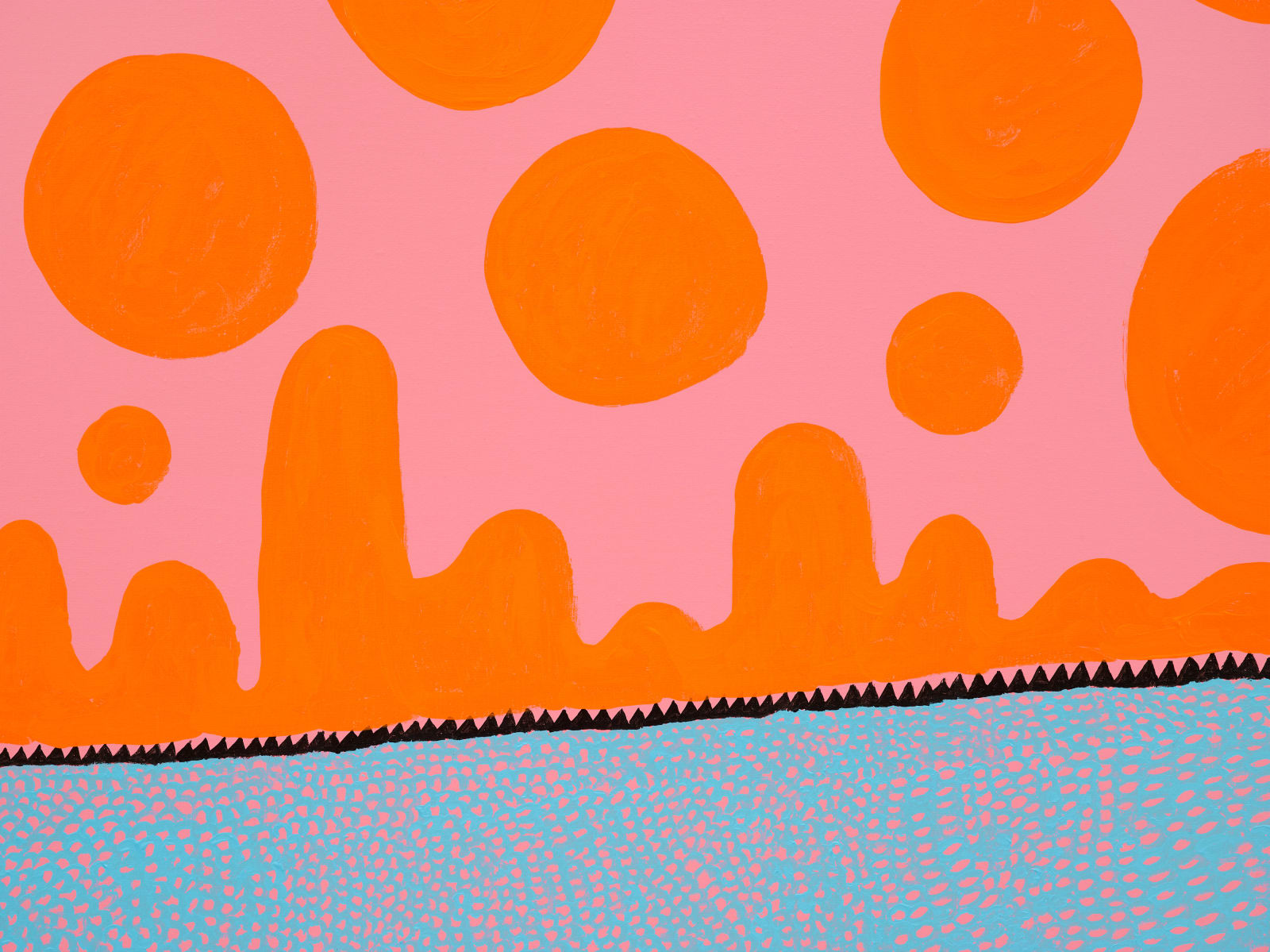 Yayoi Kusama, THE SUN RISES, 2016