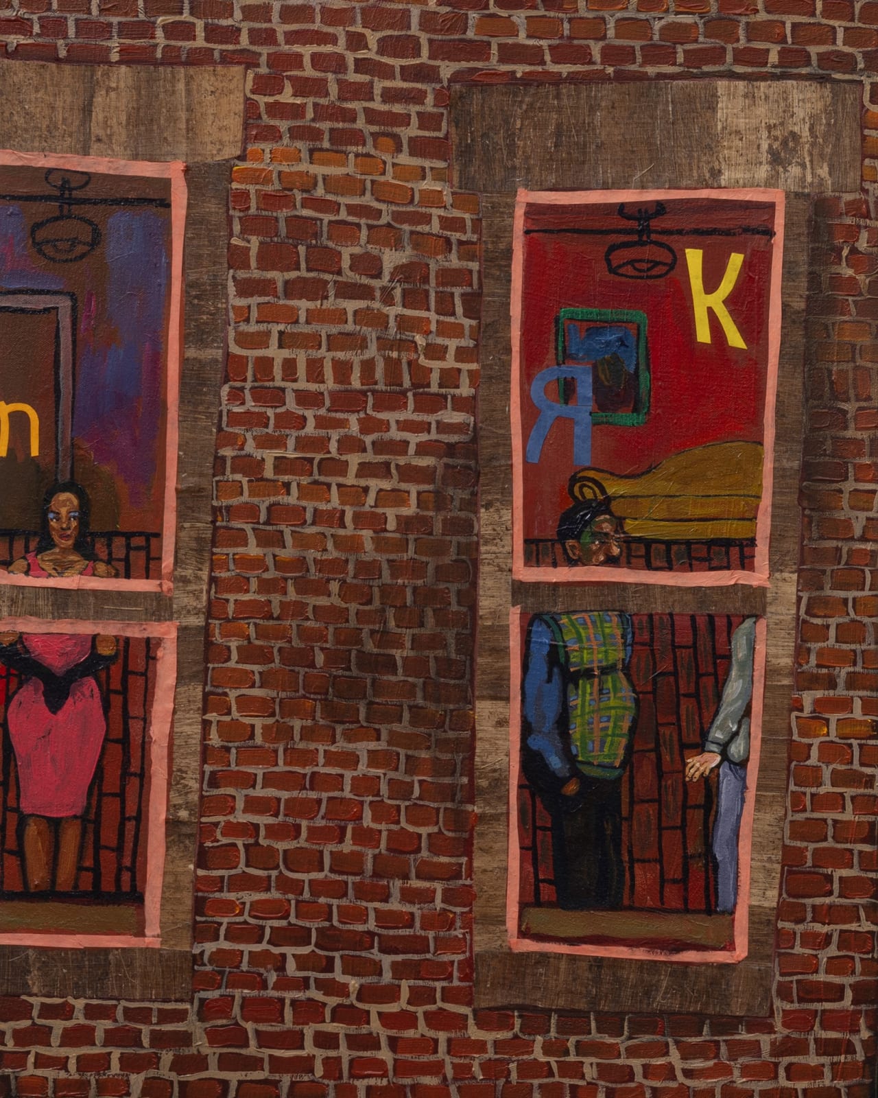 Khalif Tahir Thompson, Street Scene in Bed-Stuy, 2025