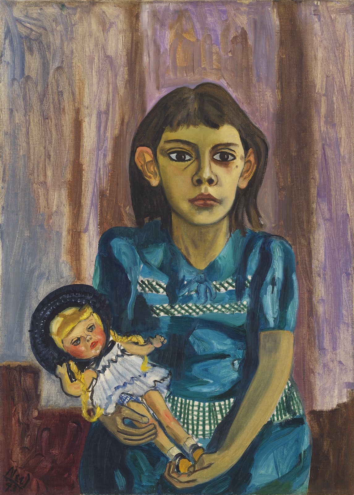 Alice Neel, Julie and the Doll, 1943