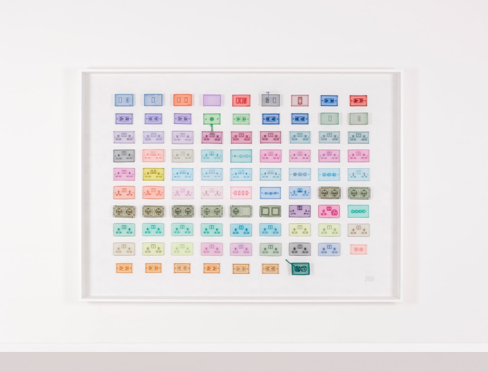 Do Ho Suh, Sockets/Switches (Rectangular/Horizontal): Berlin, Horsham, London, New York, Seoul, Venice, 2021