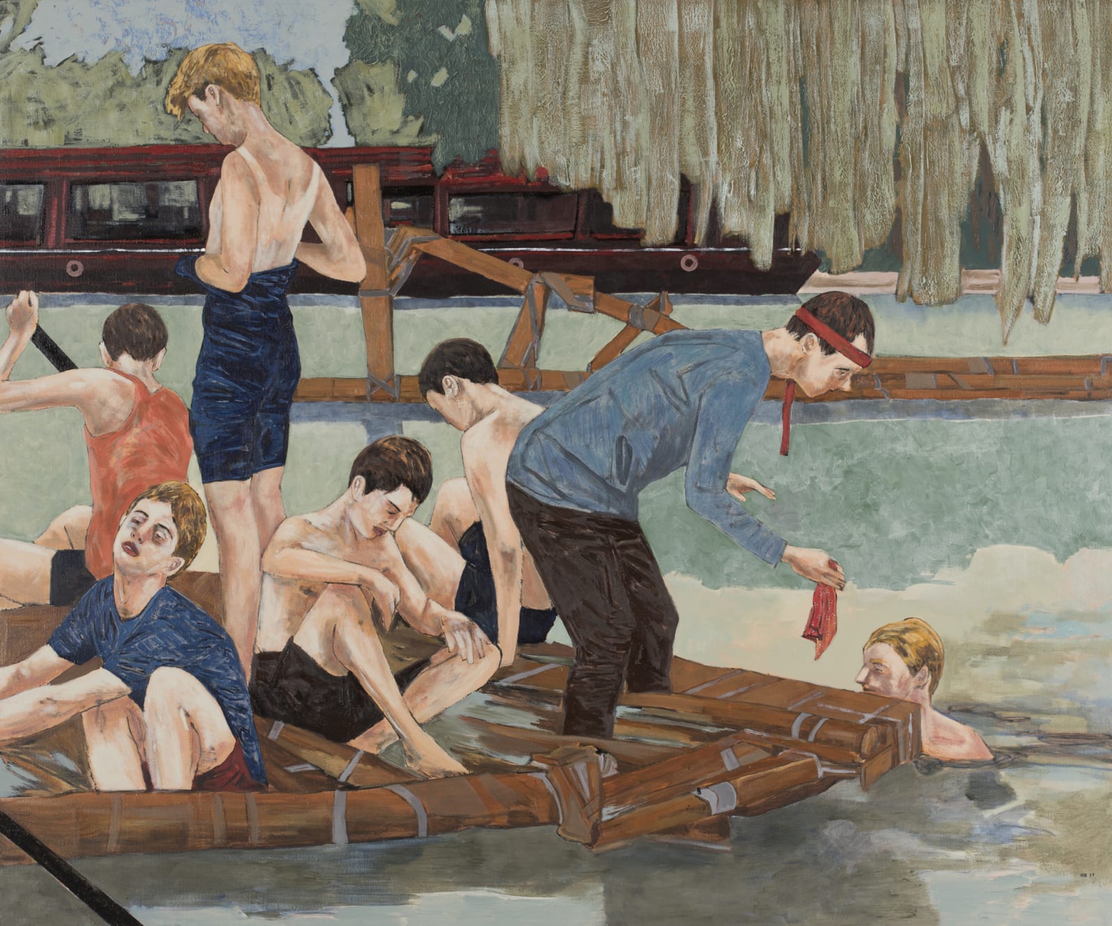Hernan Bas, Suicide Sunday (Taking on Water), 2017