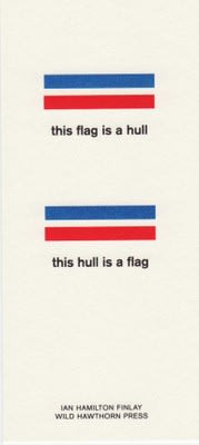 Ian Hamilton Finlay, Flag, 1999