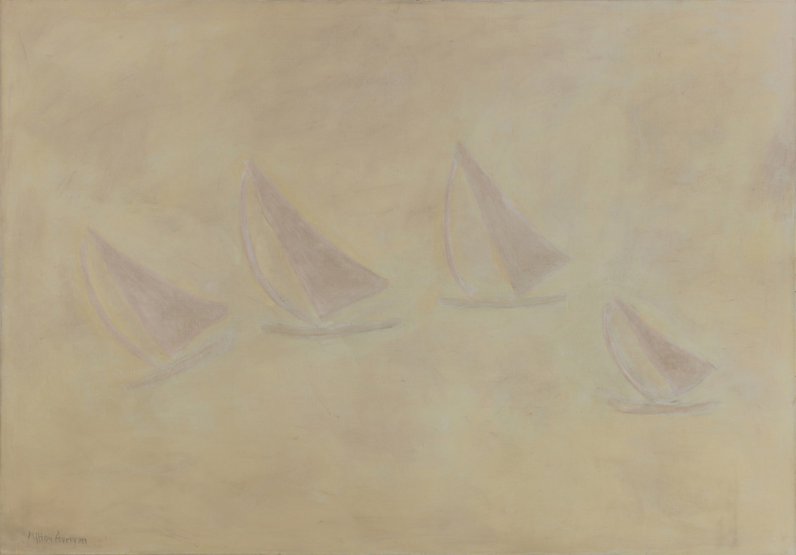 Milton Avery, Yacht Race in Fog, 1959