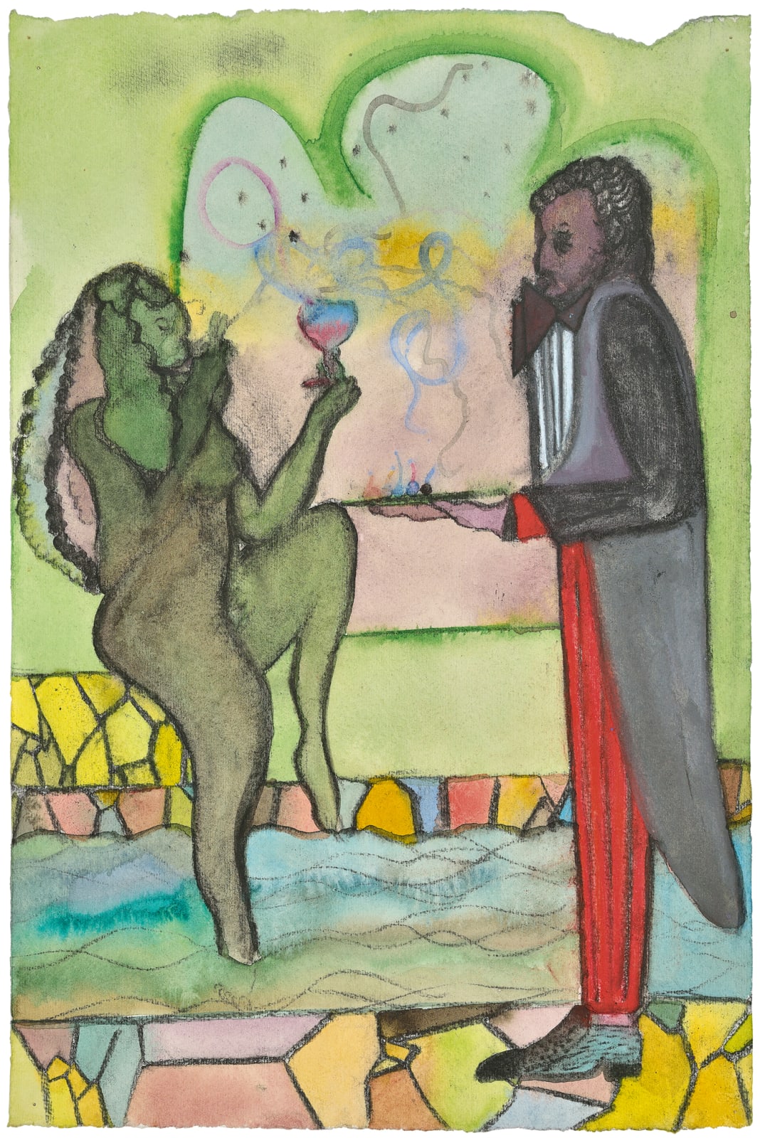 Chris Ofili, Poolside Magic 2, 2012