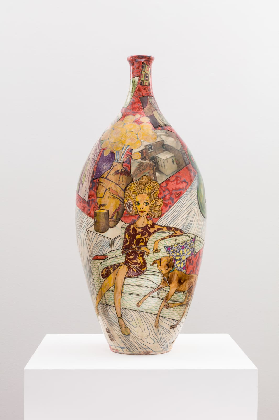 Grayson Perry, Thin Woman with Painting, 2019