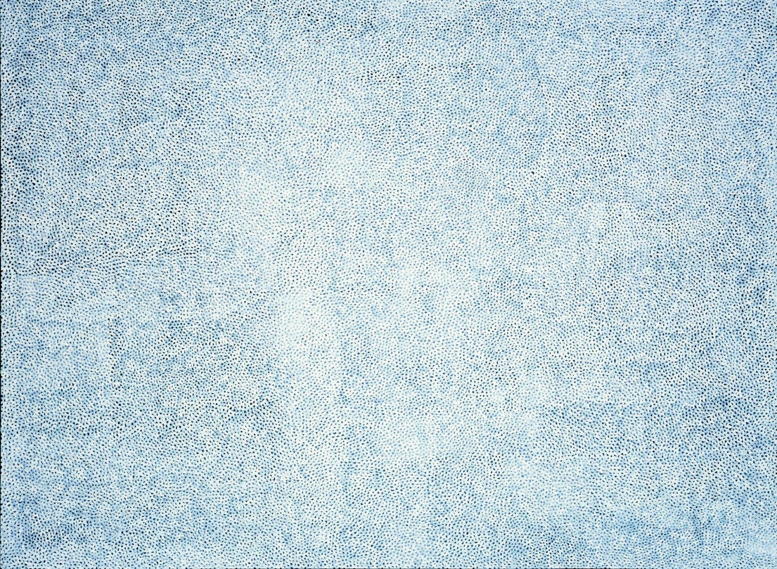 Yayoi Kusama, INFINITY-NETS (QRTWE), white nets on white base, 2007