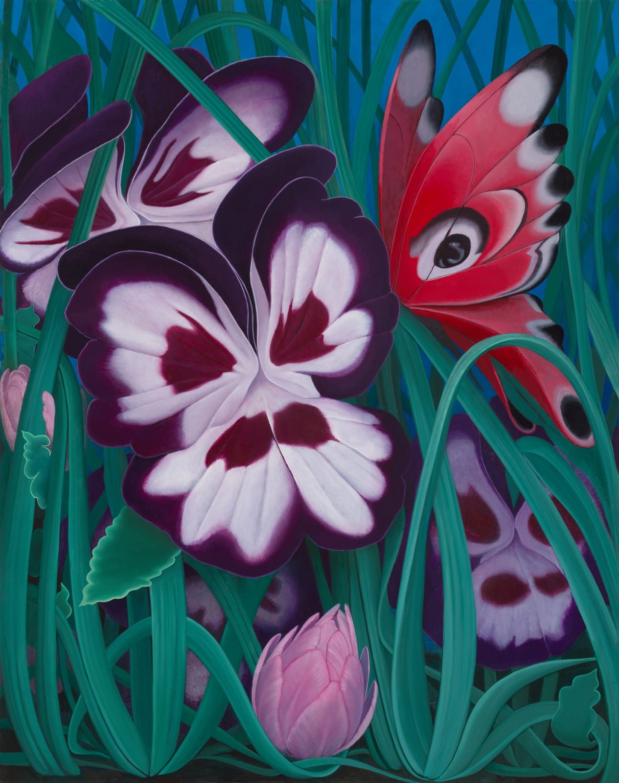 Inka Essenhigh, Pansies, 2021