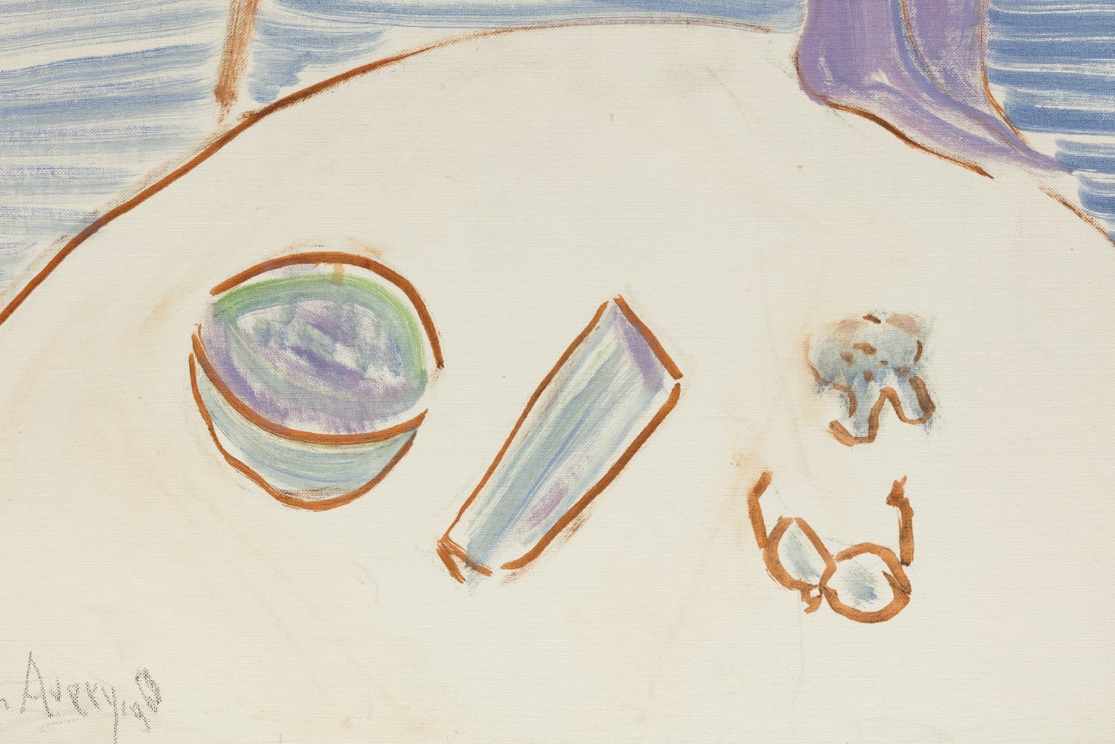 Milton Avery, Lavender Girl, 1963