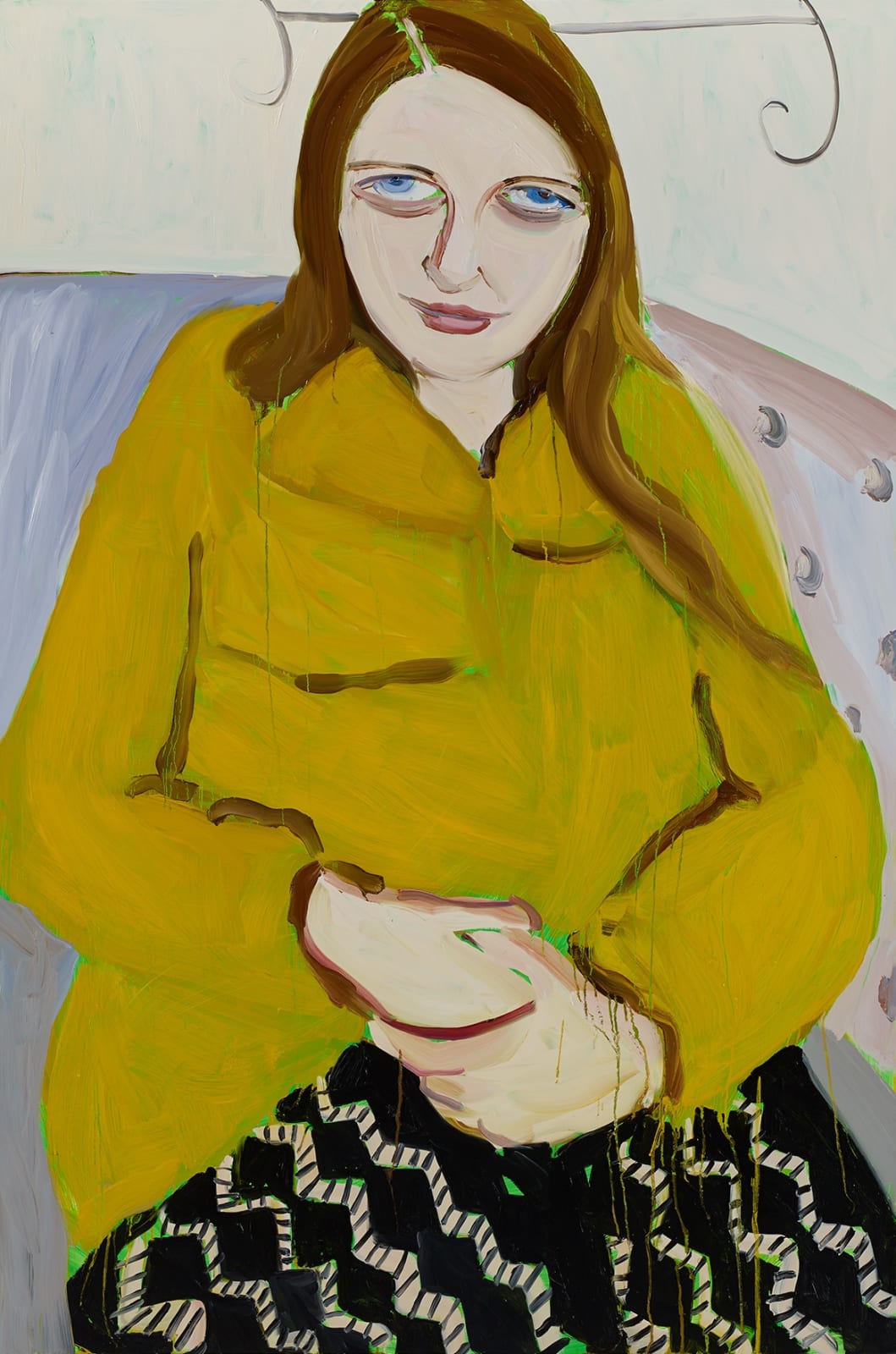 Chantal Joffe, Moll in a Mustard Jacket, 2014