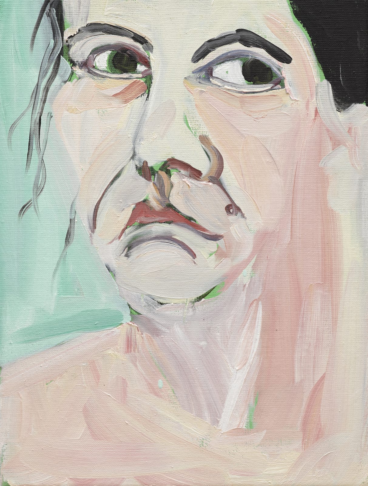 Chantal Joffe, Self-Portrait I, October, 2018