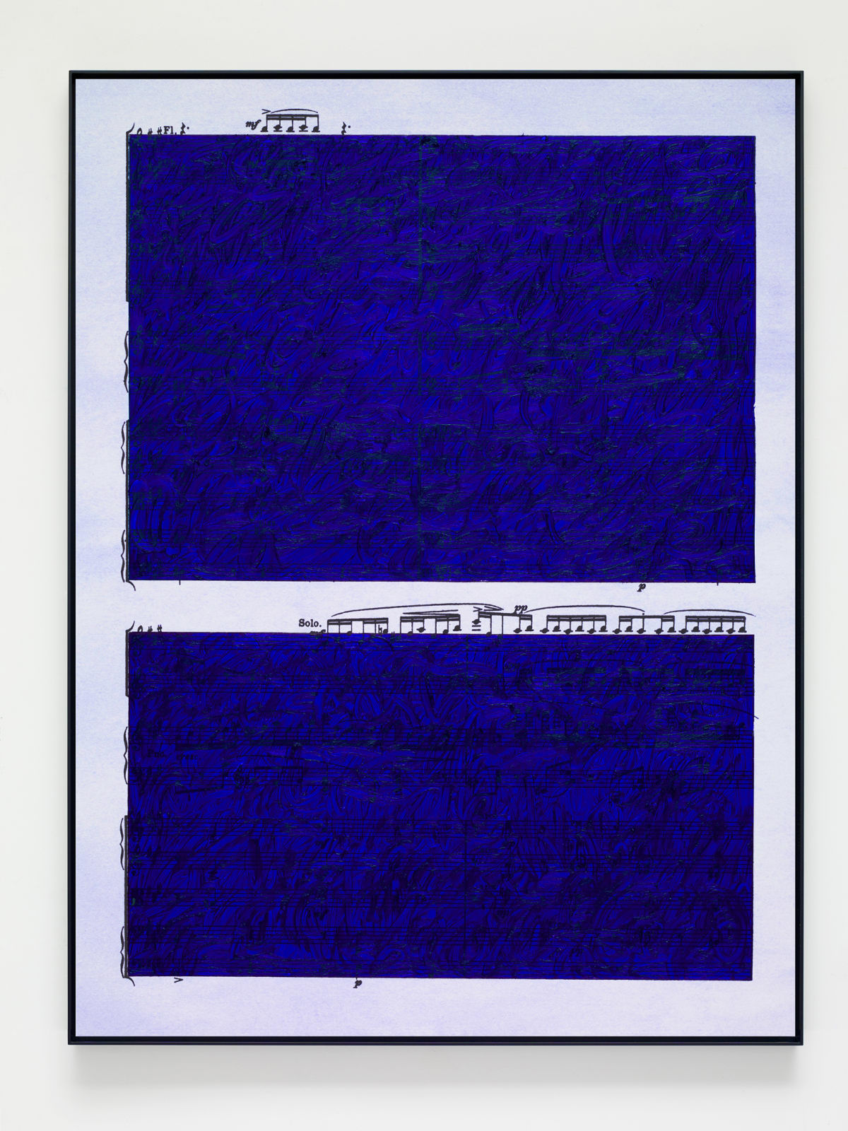 Idris Khan, Ultramarine Rhythms 1, 2019