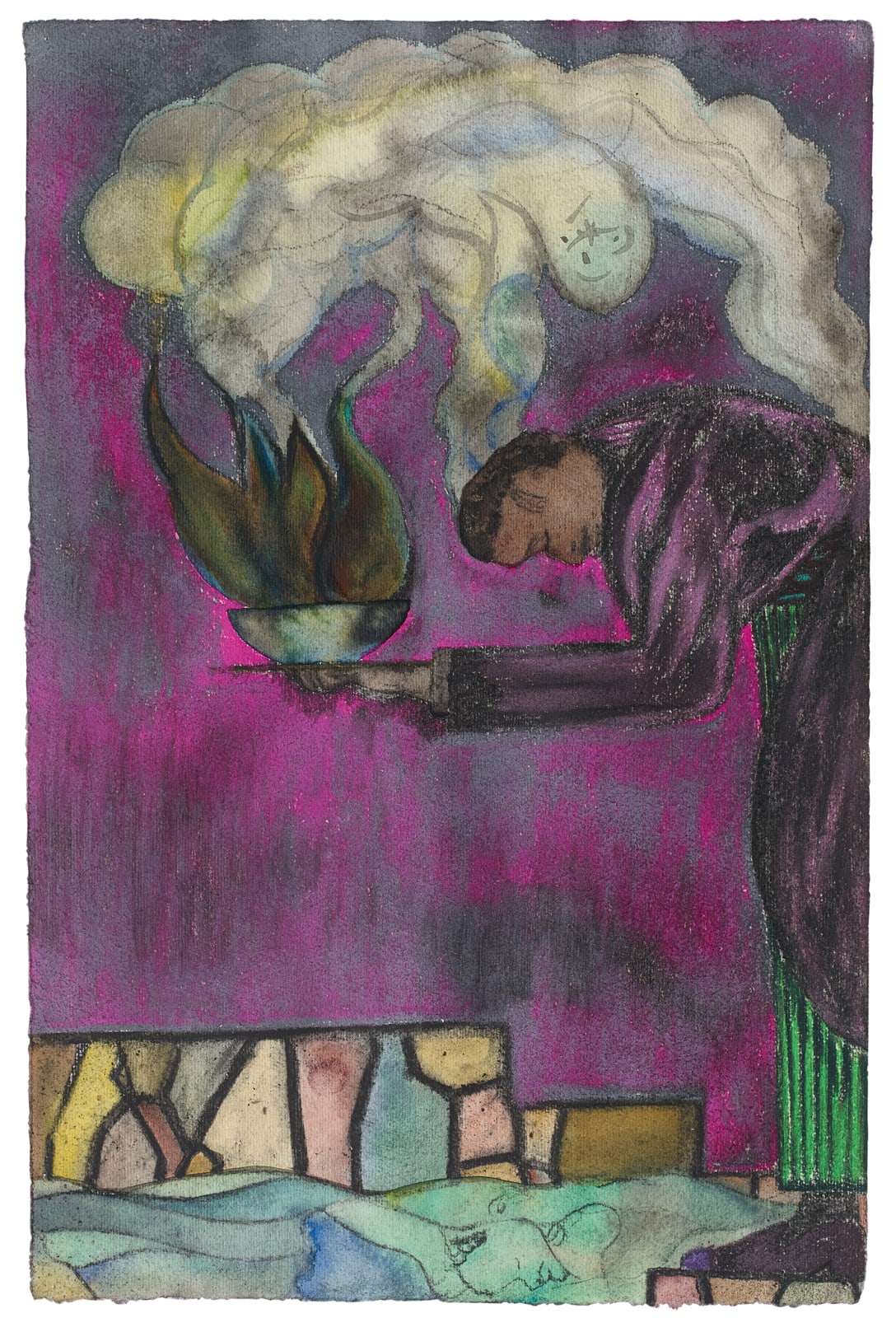 Chris Ofili, Poolside Magic 15, 2013