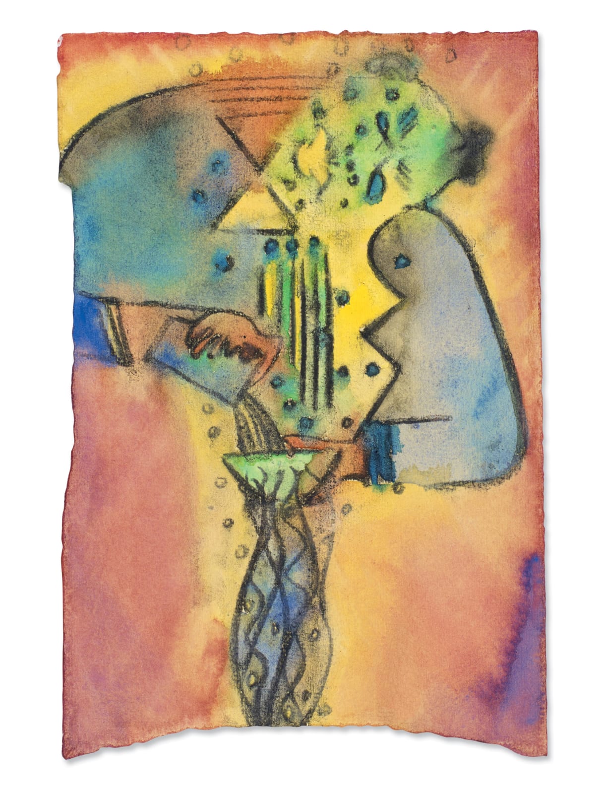 Chris Ofili, Balotelli (Sweet Cocktail) 4, 2014
