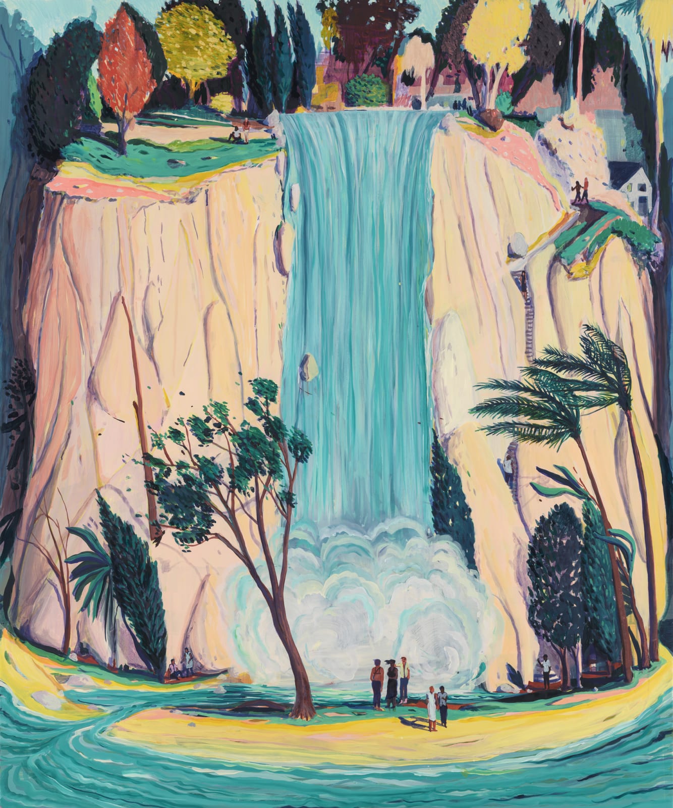 Jules de Balincourt, Those Who Wonder and Wander With The Water and Wind, 2019