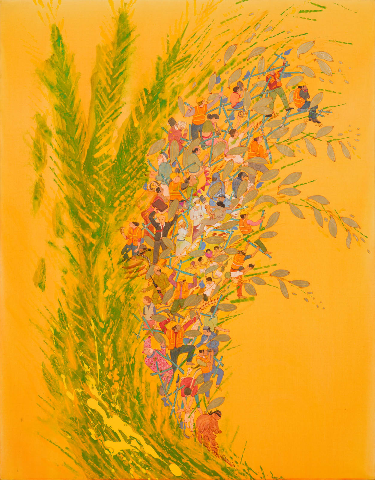 NS Harsha, A birth and its chanced panicle, 2024