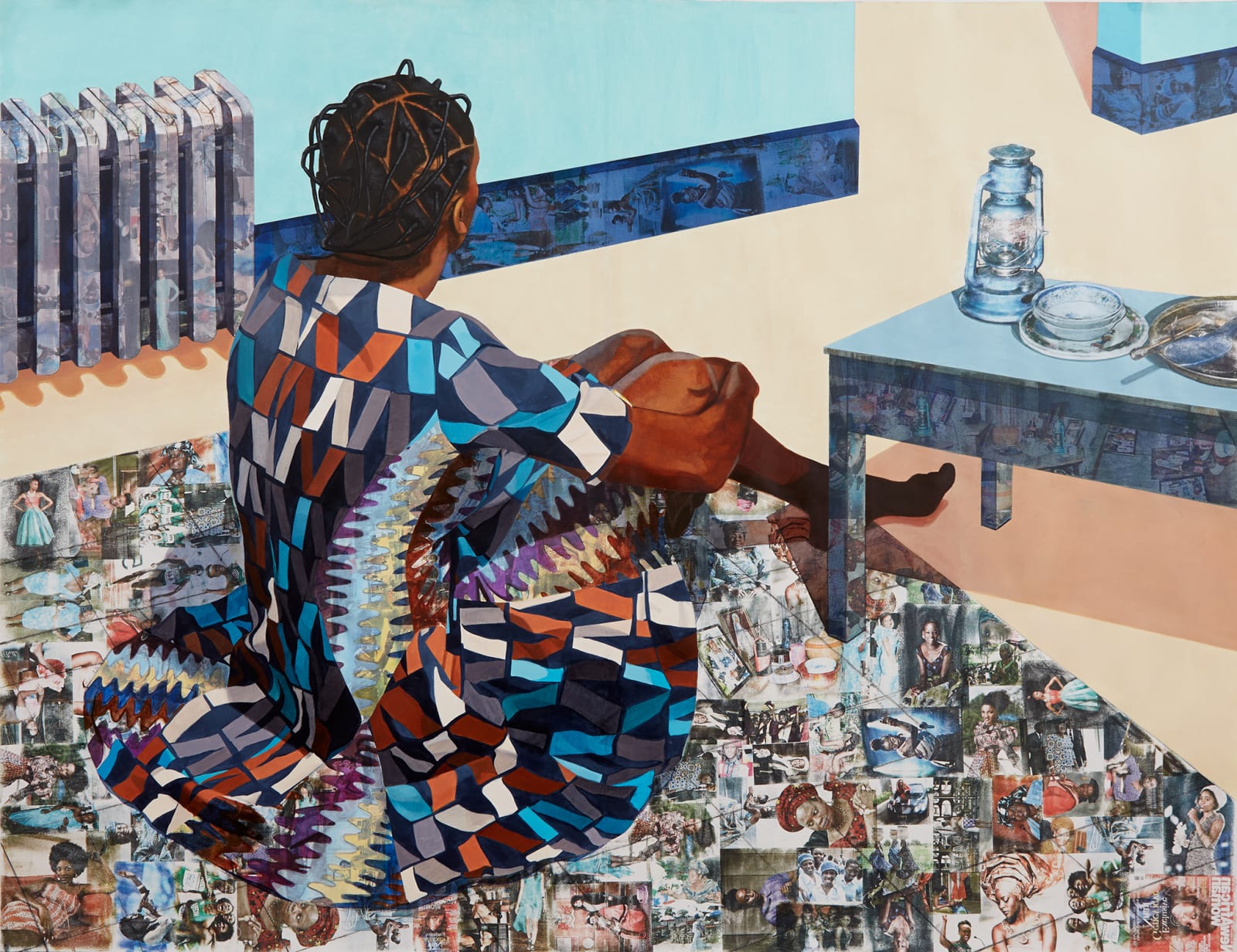 Njideka Akunyili Crosby, "The Beautyful Ones Are Not Yet Born” Might Not Hold True For Much Longer, 2013