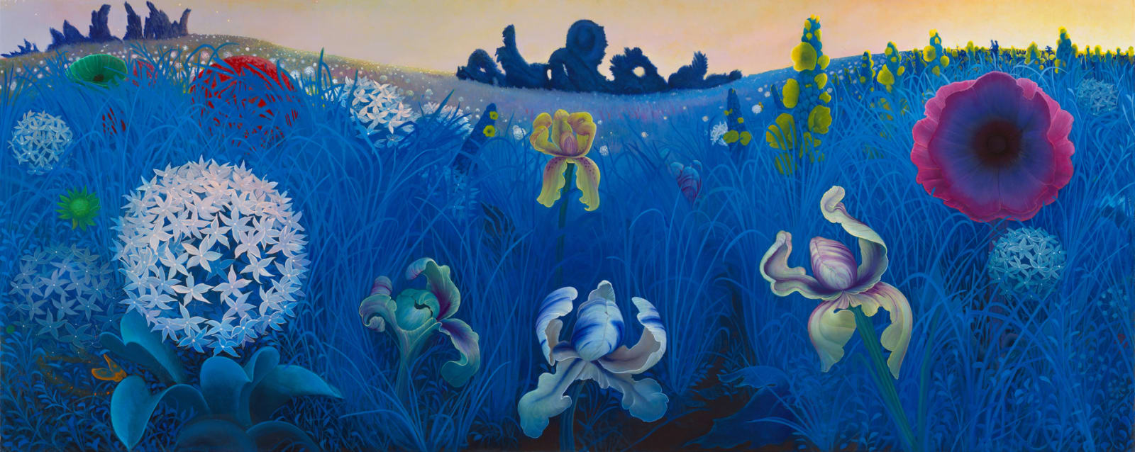 Inka Essenhigh, Blue Field, 2021