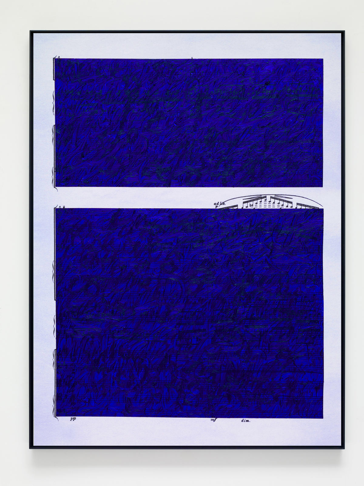 Idris Khan, Ultramarine Rhythms 4, 2019