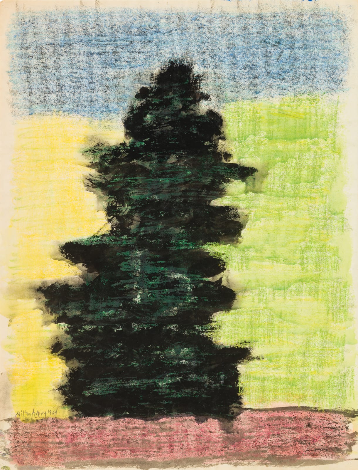 Milton Avery, Dark Tree, 1954