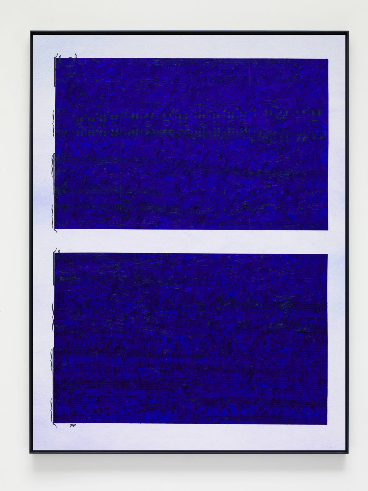 Idris Khan, Ultramarine Rhythms 2, 2019