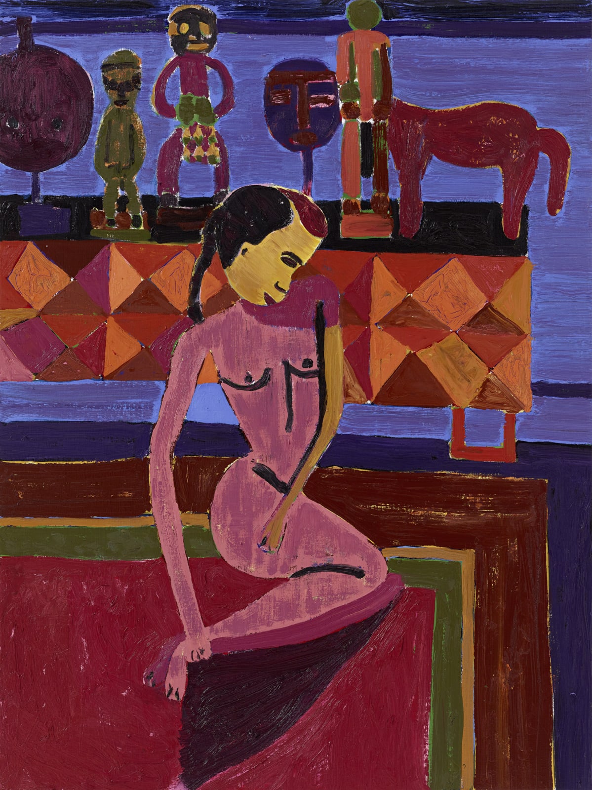 Tal R, Emma in drawing room, 2018