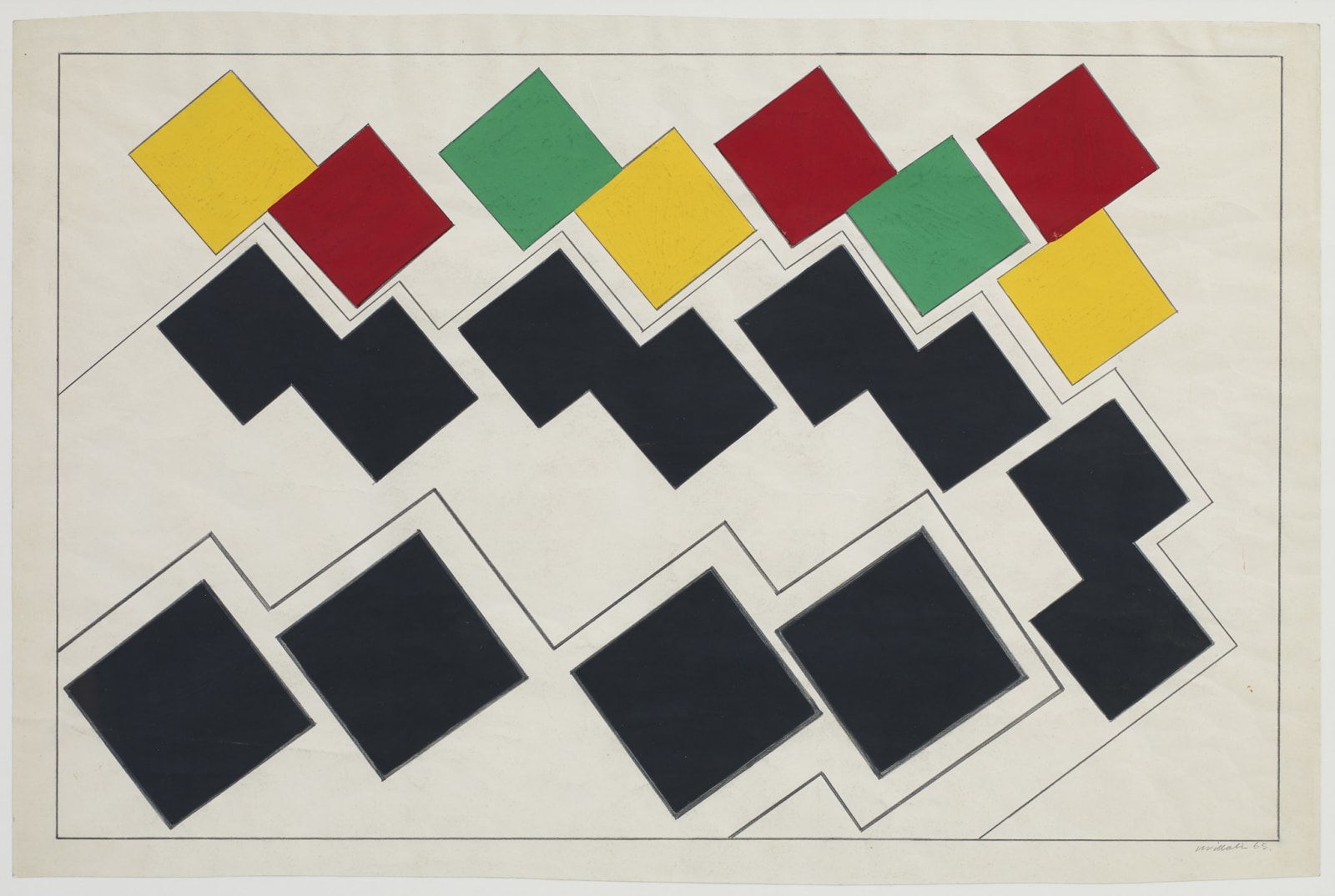 Stephen Willats, Area Development Drawing No. 4, 1965