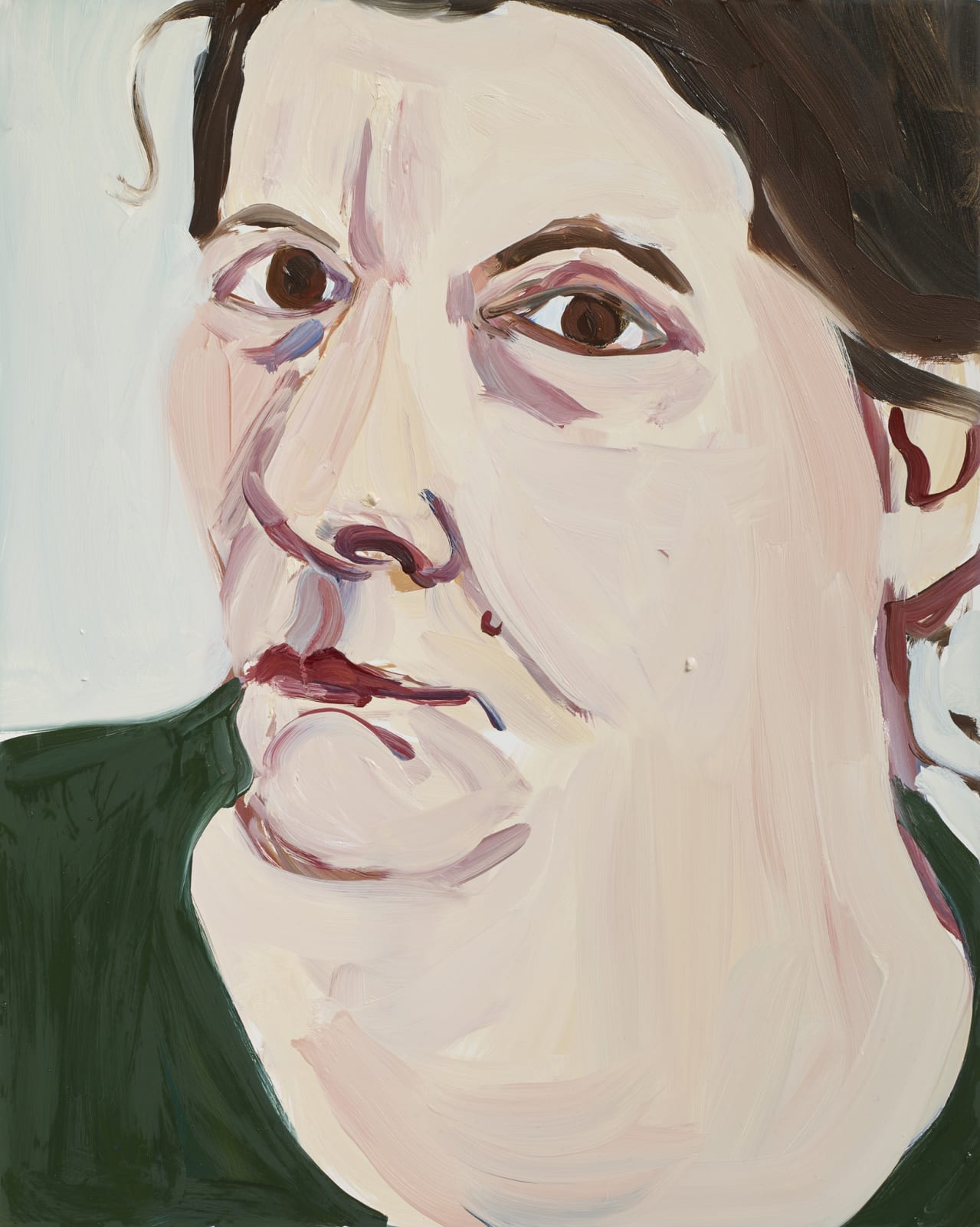 Chantal Joffe, Self-Portrait (large head), 2016