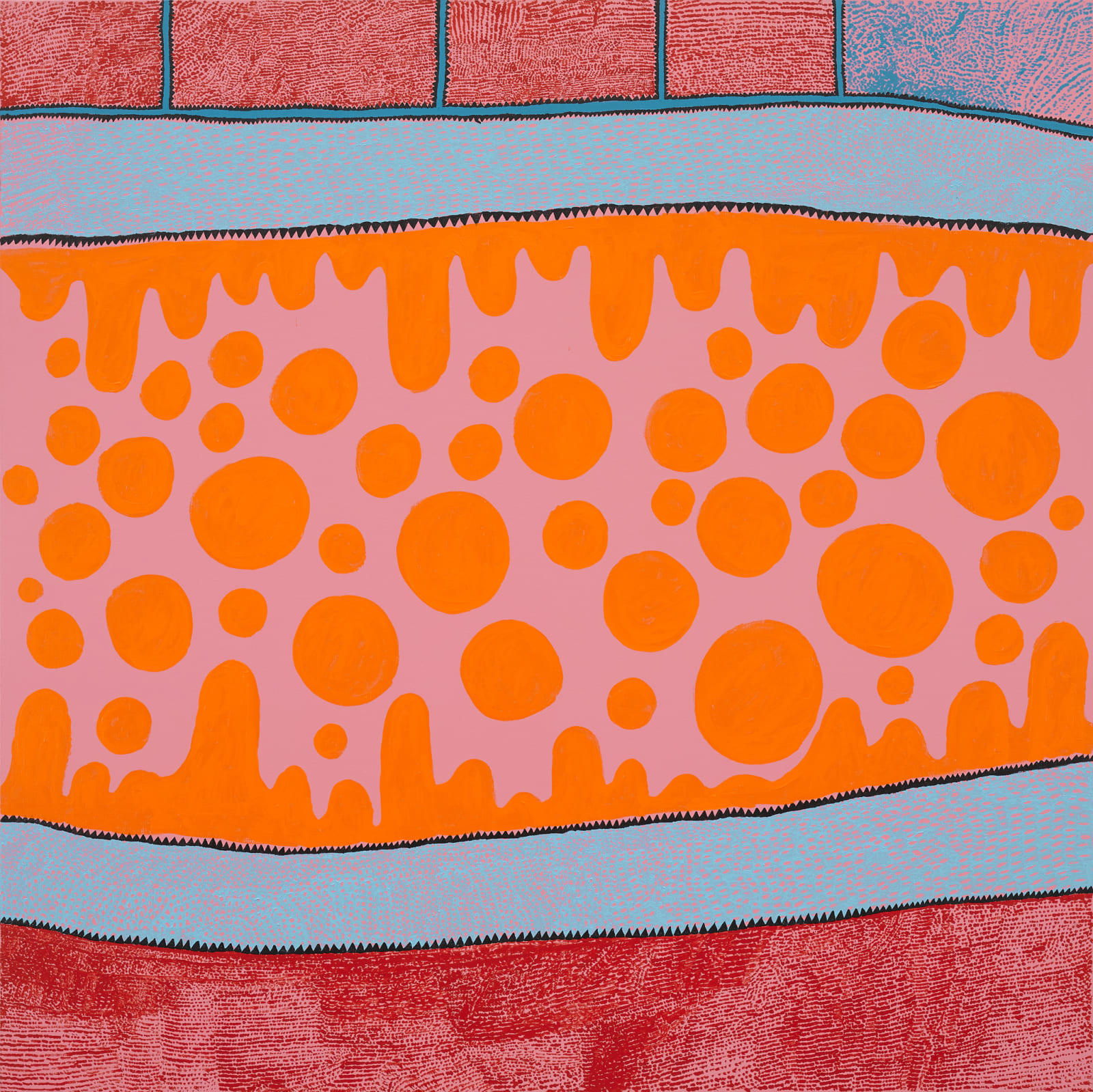 Yayoi Kusama, THE SUN RISES, 2016