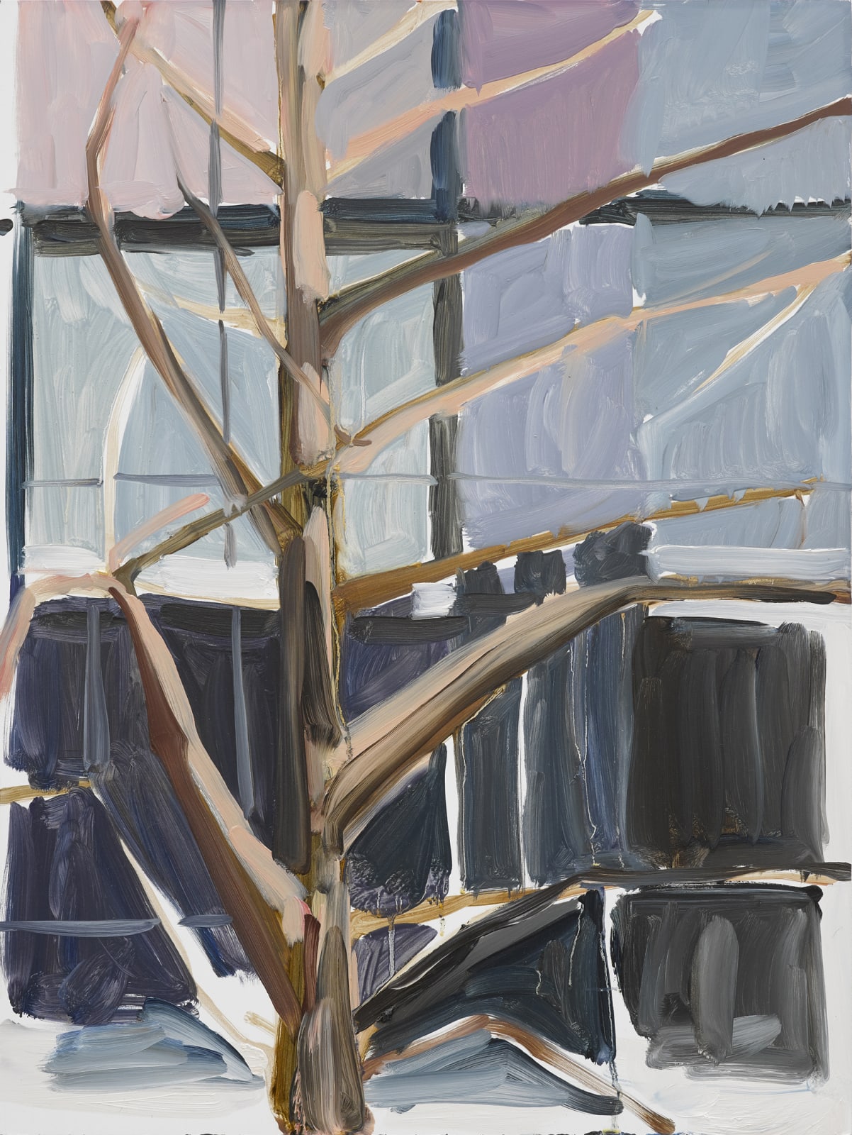 Chantal Joffe, Tree from the Studio Window in February, 2018