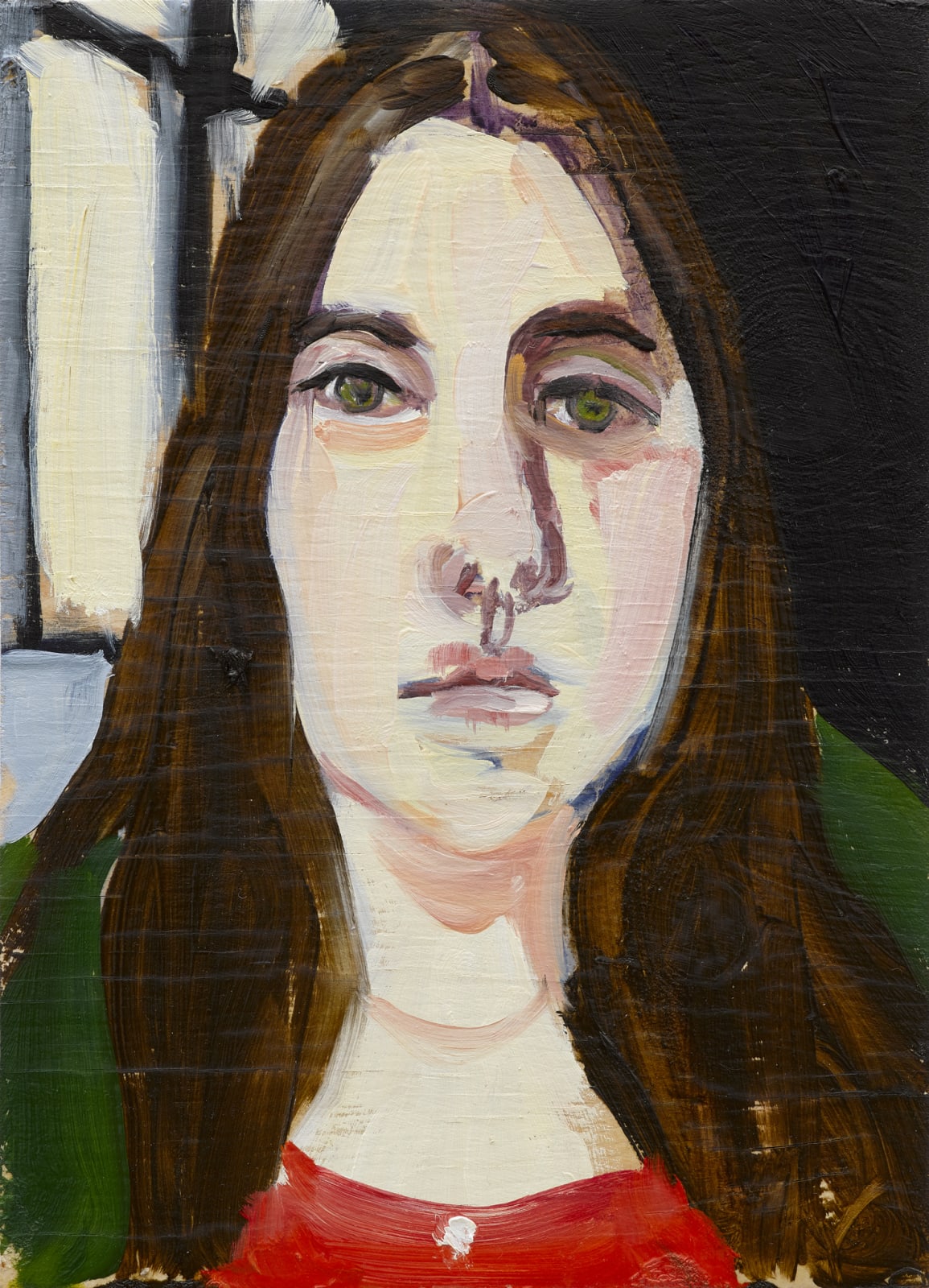 Chantal Joffe, Esme at the Diner (study), 2019