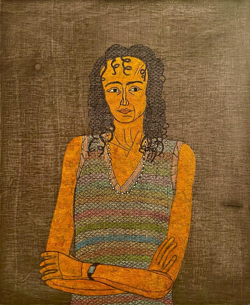 Stephen Chambers, Portrait of Arundhati Roy, 2022