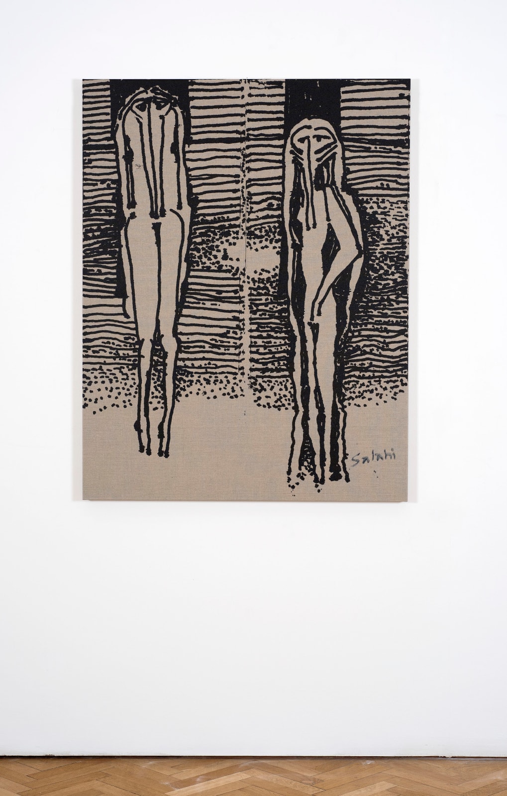 Ibrahim El-Salahi, Adam and Eve, 2018