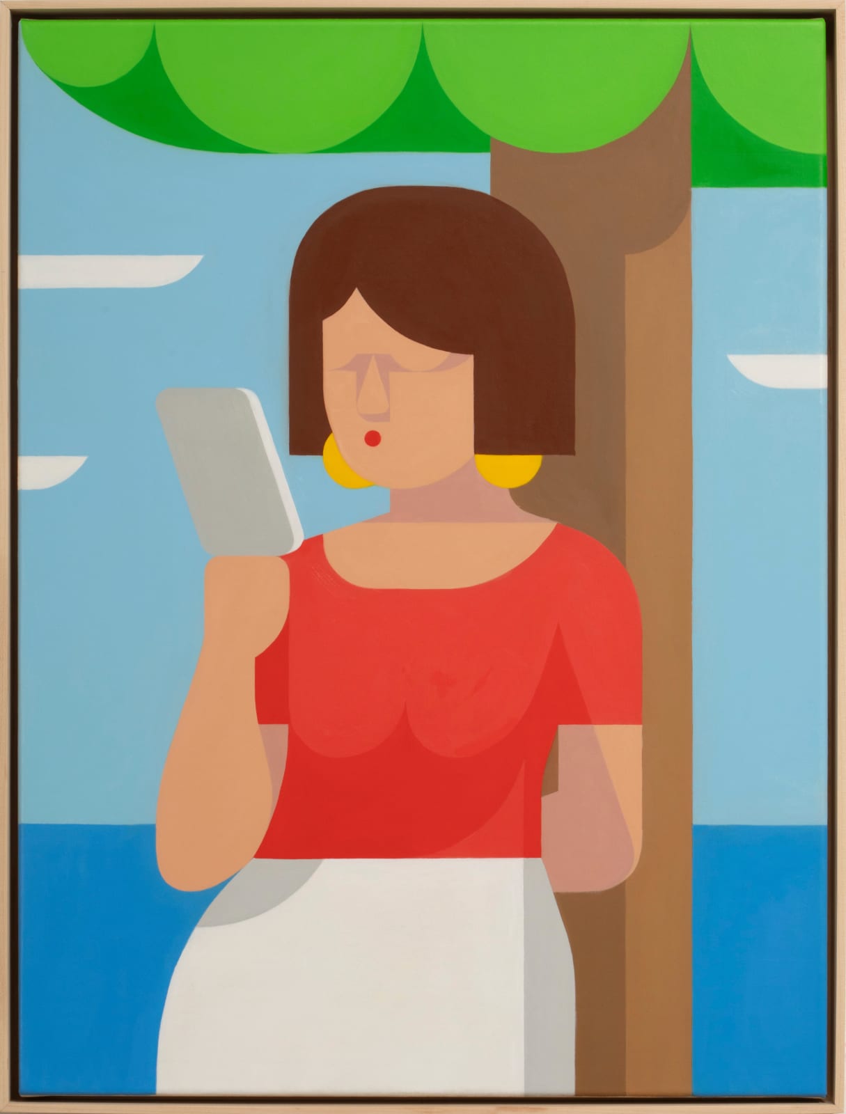 Leonhard Hurzlmeier, Woman at Tree, 2023