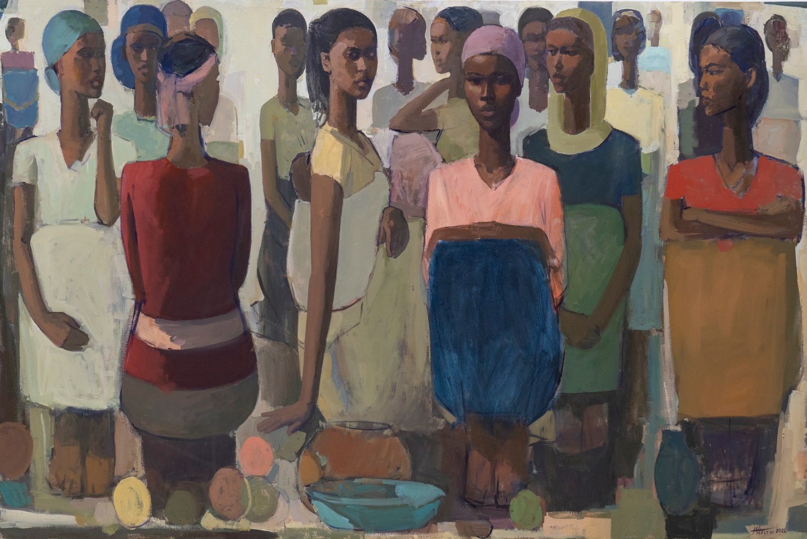 Tadesse Mesfin, Column of Rhythm IX, 2022