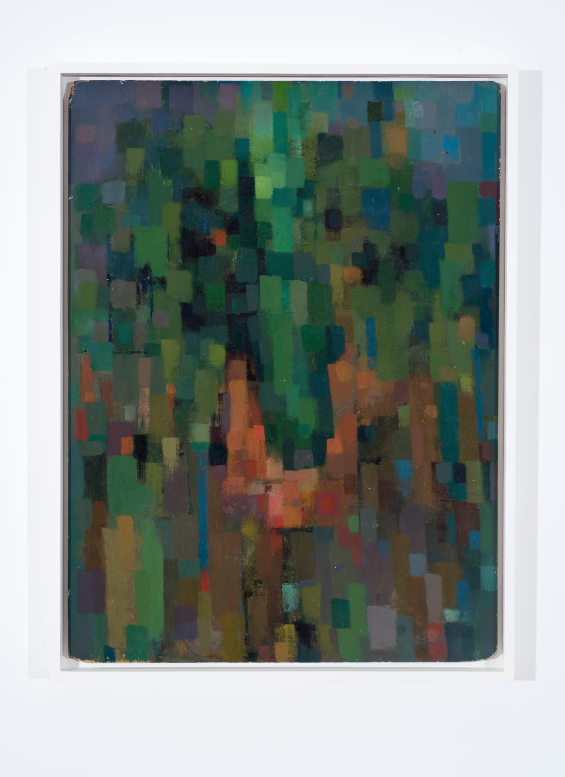 Ibrahim El-Salahi, Vase and Green, 1957