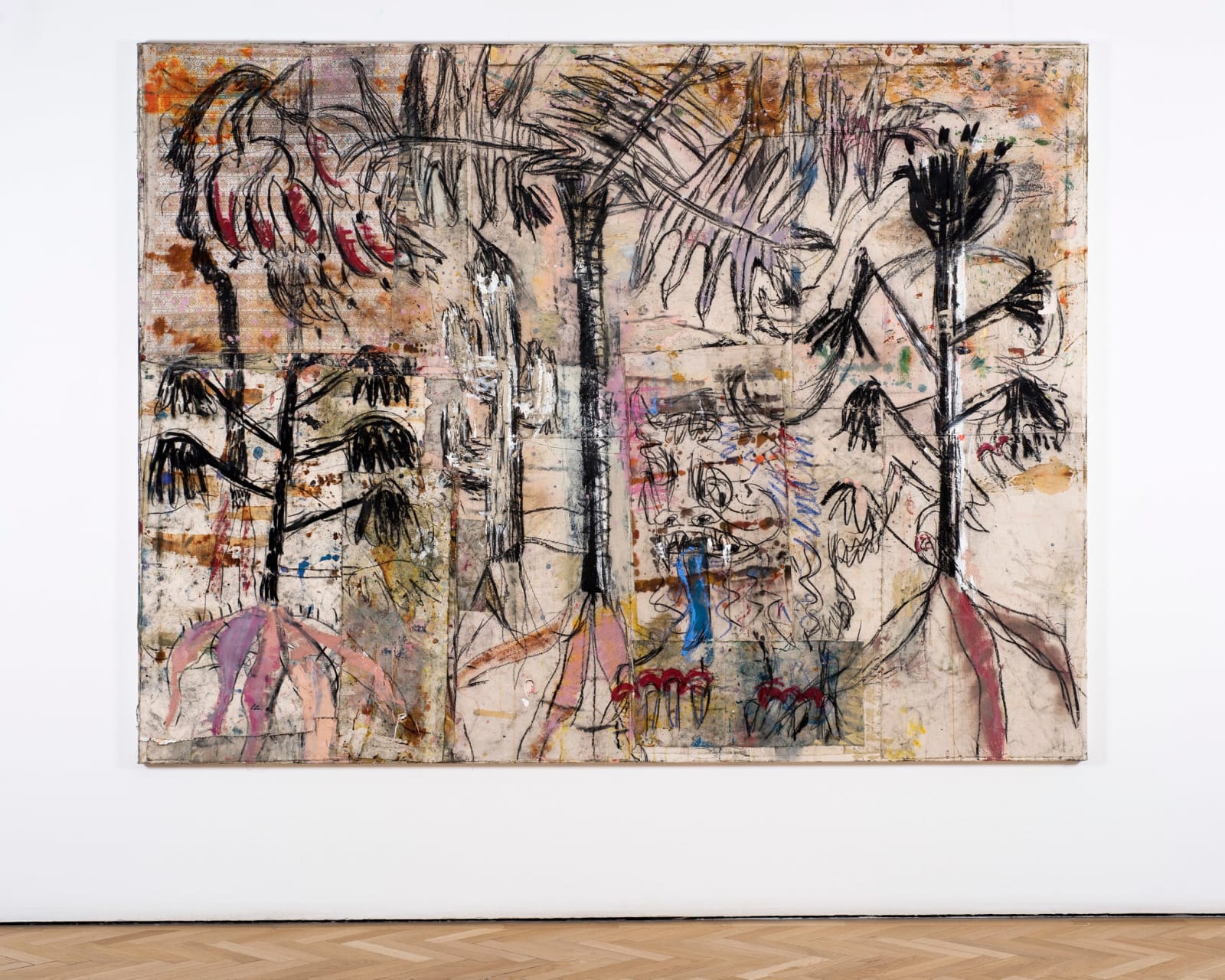 Daniel Crews-Chubb, Trees (with lion), 2018