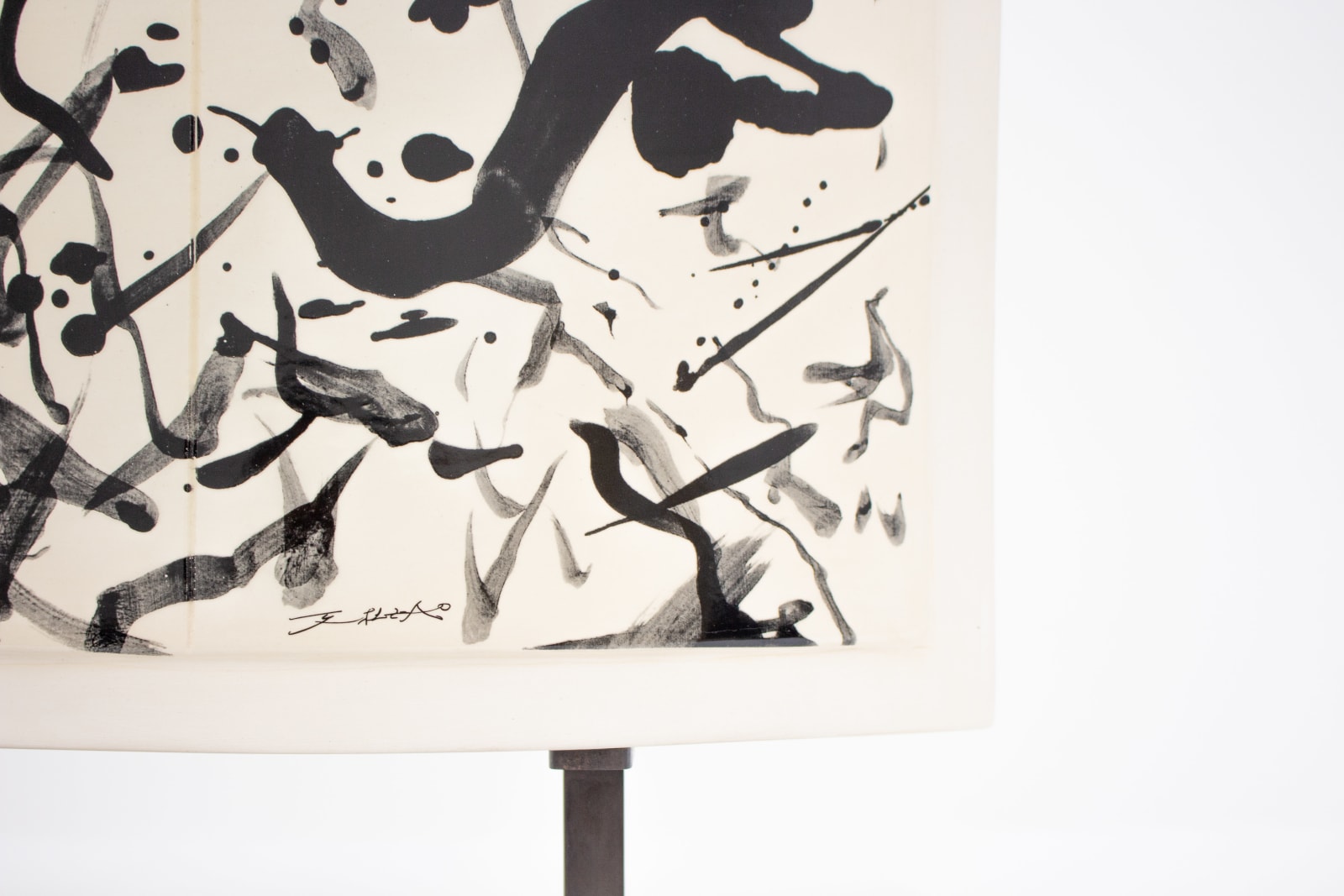 Zao Wou-Ki, Stèles Delille n° 3 (black dyptich 1), 2007