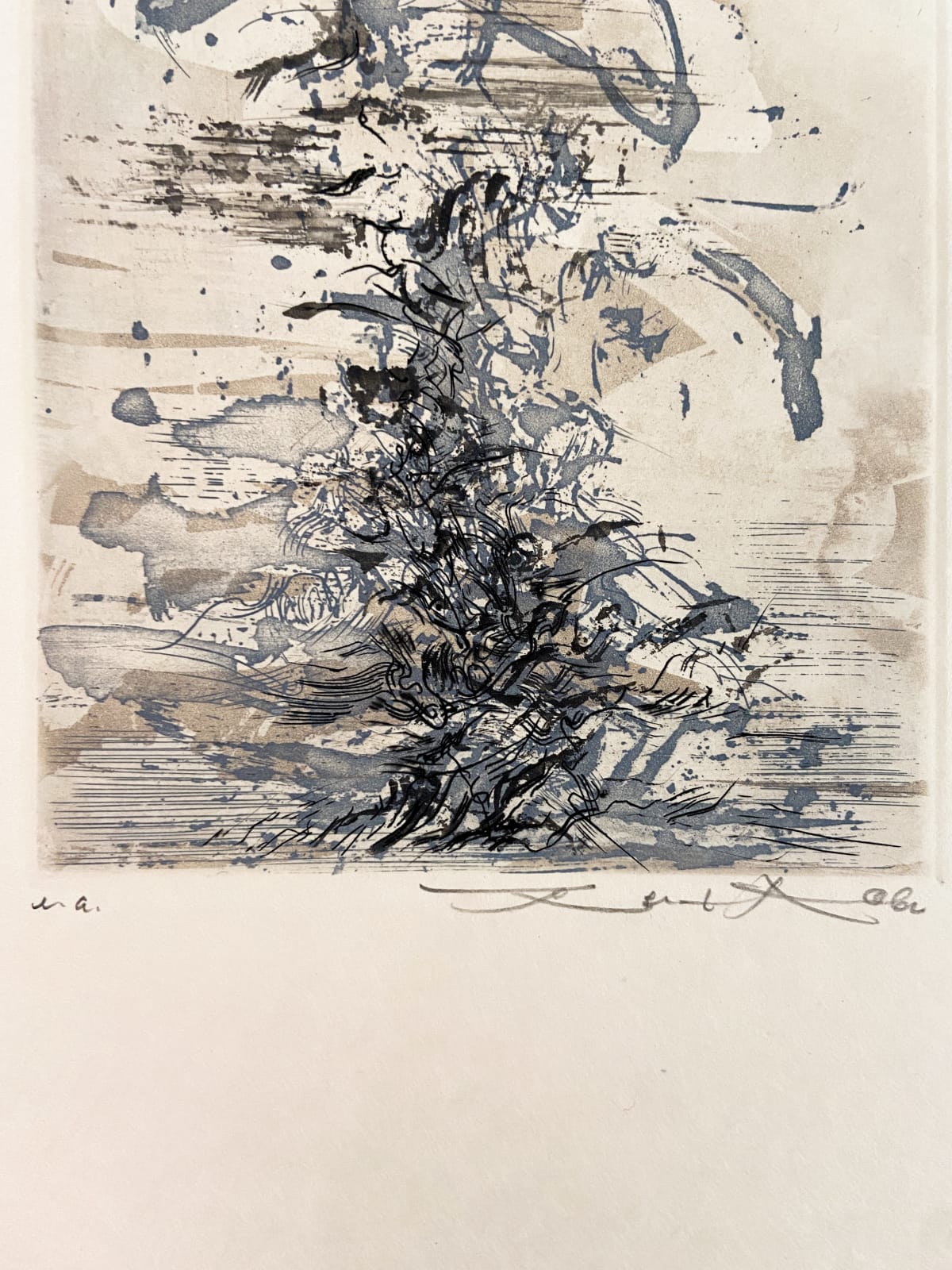 Zao Wou-Ki, Sans titre, Les terrasses de jade, Hubert Juin, 1962