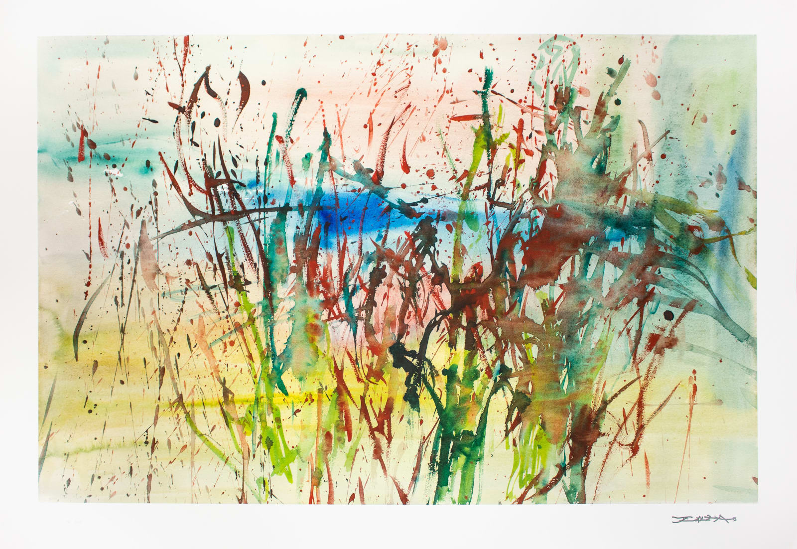 Zao Wou-Ki, Saint-Tropez 2007 Tirage 2011, 2011