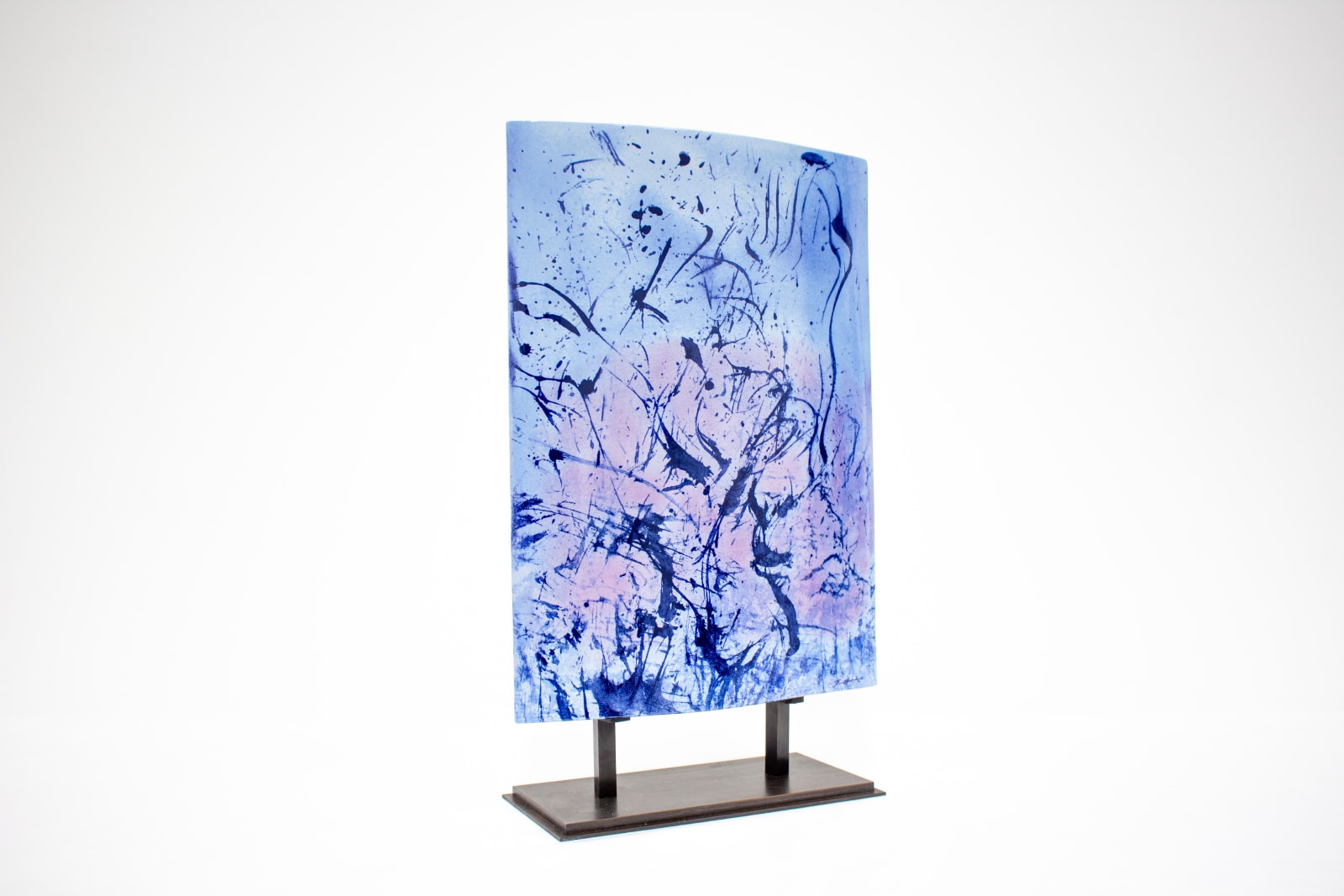 Zao Wou-Ki, Stèles Delille n° 10 (vertical blue), 2007