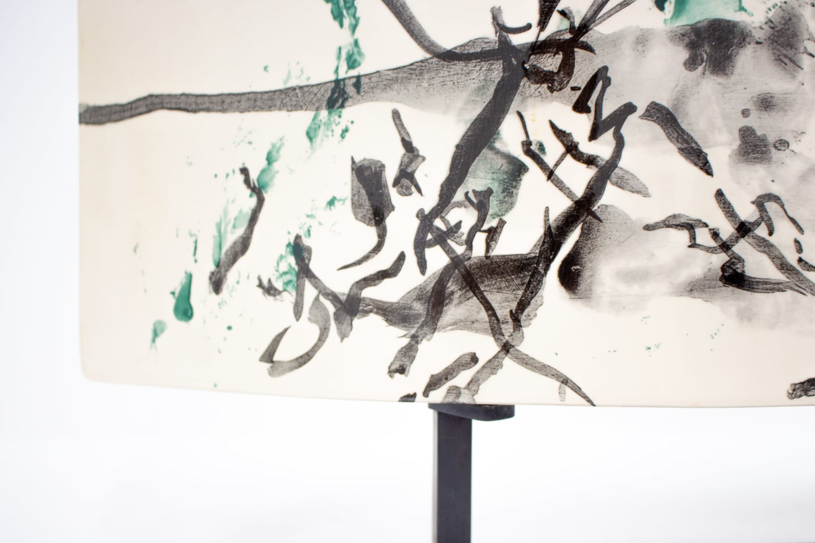 Zao Wou-Ki, Stèles Delille n° 9 (green & black), 2007