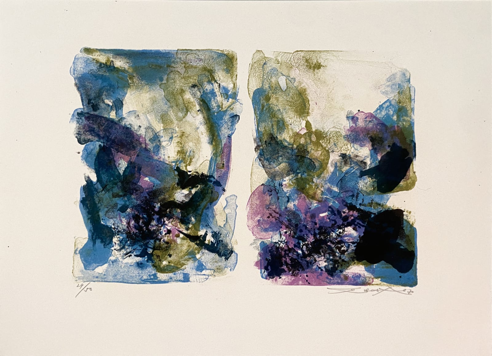 Zao Wou-Ki, Sans titre, Zao Wou-Ki, Claude Roy, 1967/ (1970)